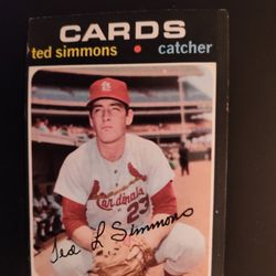 Ted Simmons 1973 Topps Baseball Card