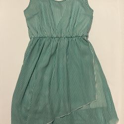 Peppermint Dress/Sundress Green & White Large