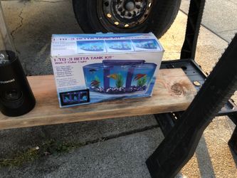 Beta fish tank for three fish