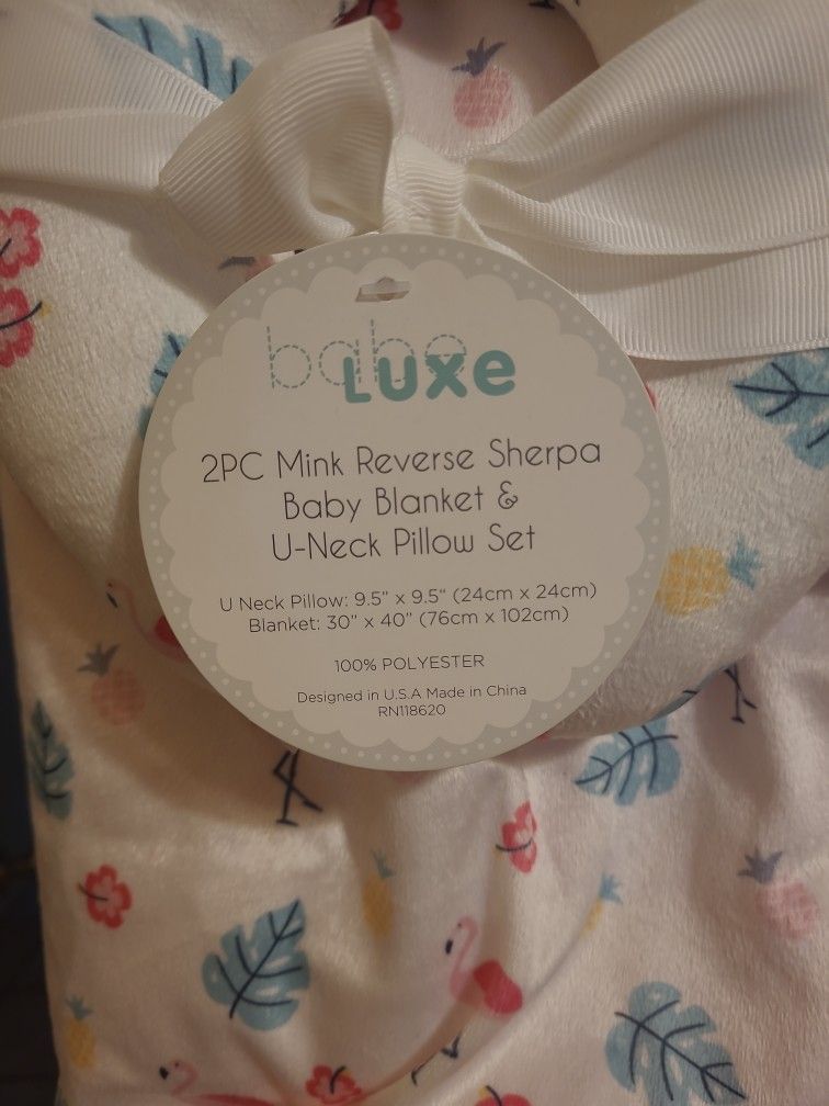 Baby Neck Pillow And Blanket Set