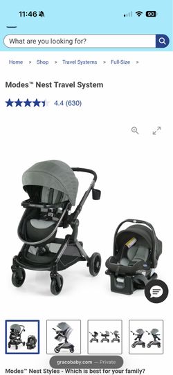 Graco Modes Nest 3 in 1 travel system