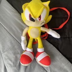 Super Sonic Plushie Backpack 