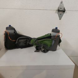 Bottle with hiking or cycling bag