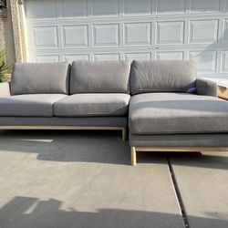 Brand New Mid Century Style Sectional Sofa, Retails For Over $2200