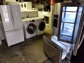 Huge Liquidation Sale Management and landlord special Washer dryer fridge stove oven stackable free warran