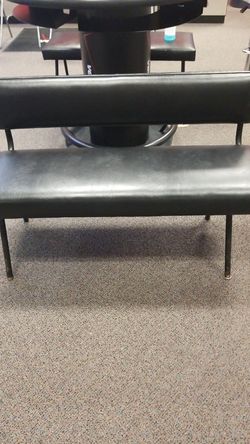 2 seat leather chair