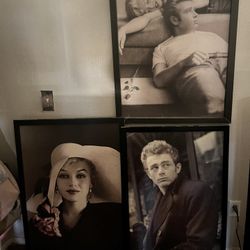 Marilyn Monroe And James Dean Portraits 