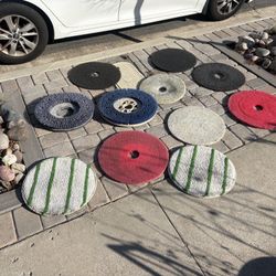 17” Floor Buffer Pads + Brushes + Drivers (Lot) – $120 (70% off retail)