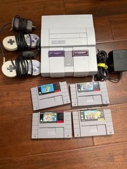 Super Nintendo SNES Console with Games
