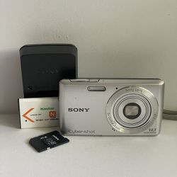 Sony CyberShot DSC-W620 Silver Digital Camera Tested Works