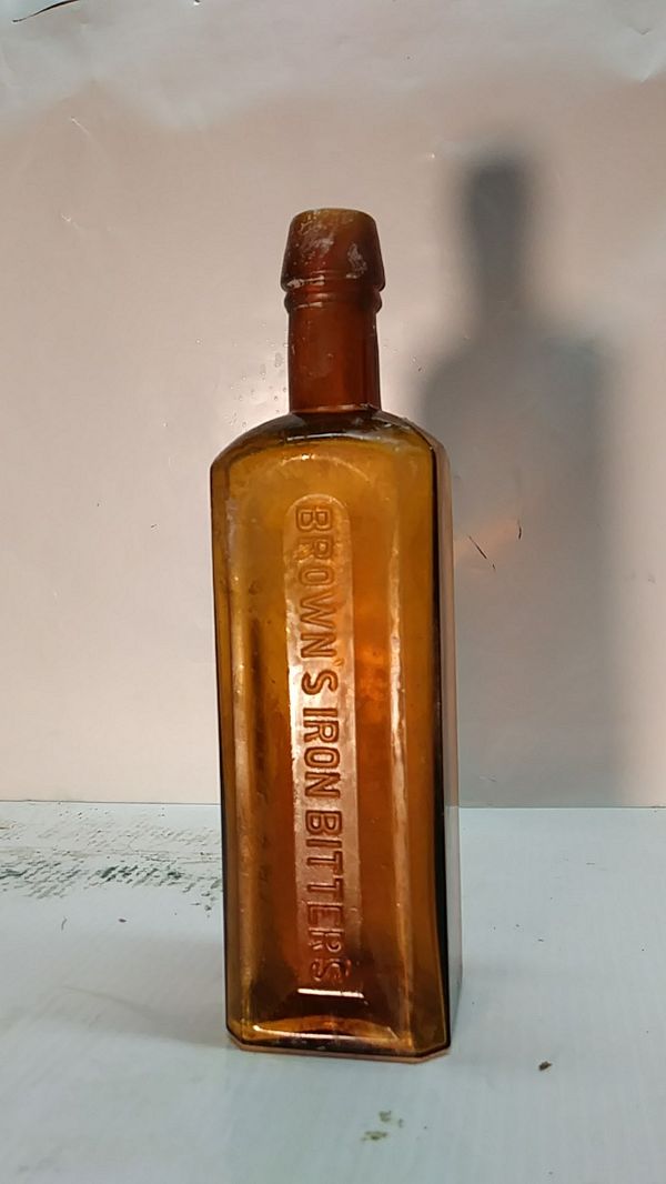 1860 to 1880 antique Brown's Iron Bitters, Brown Chemical Co. medicine