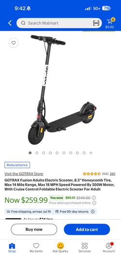 Brand New in Box GOTRAX Electric Scooter Foldable E-Scooter