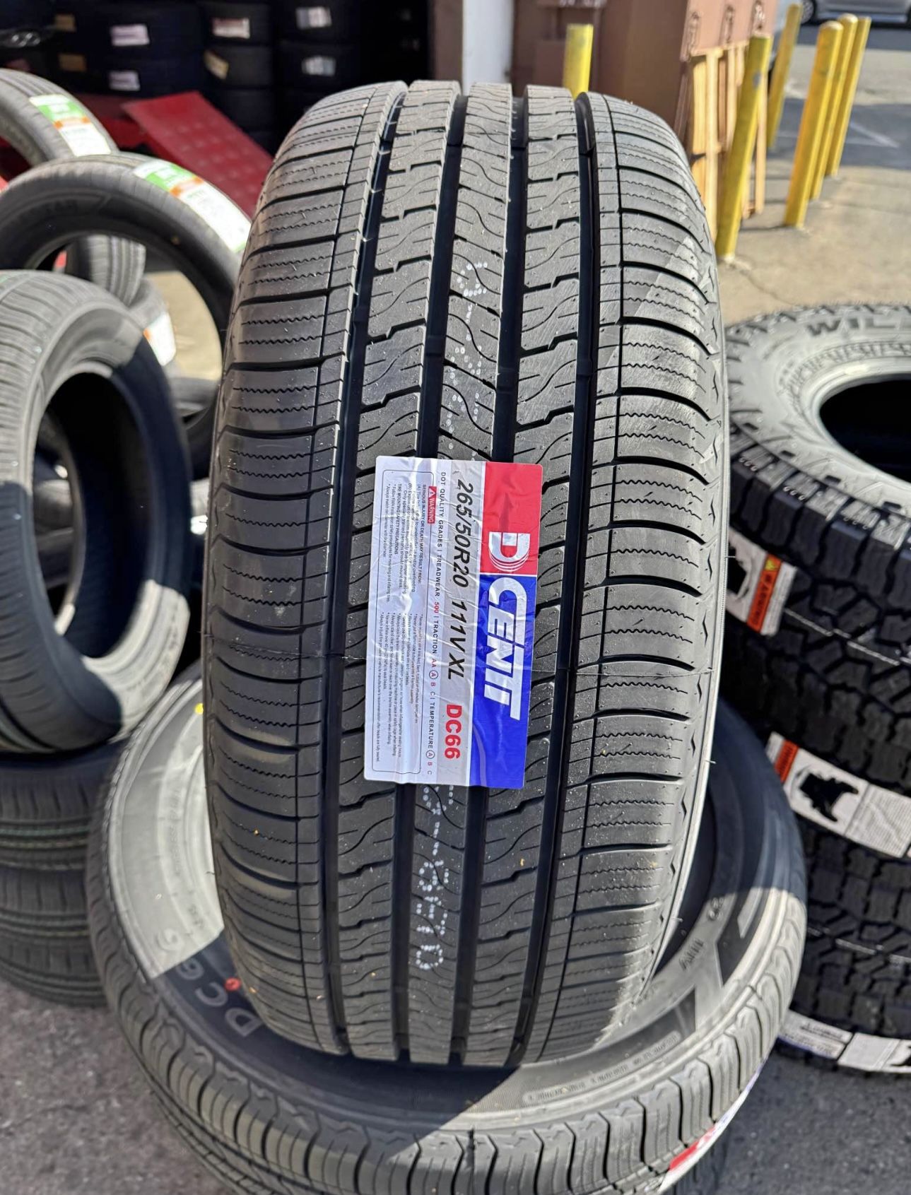 265-50-20 Dcenti DC66 SUV 111V brand new 4 tires Free Mount Balance installation 265/50/20 llantas