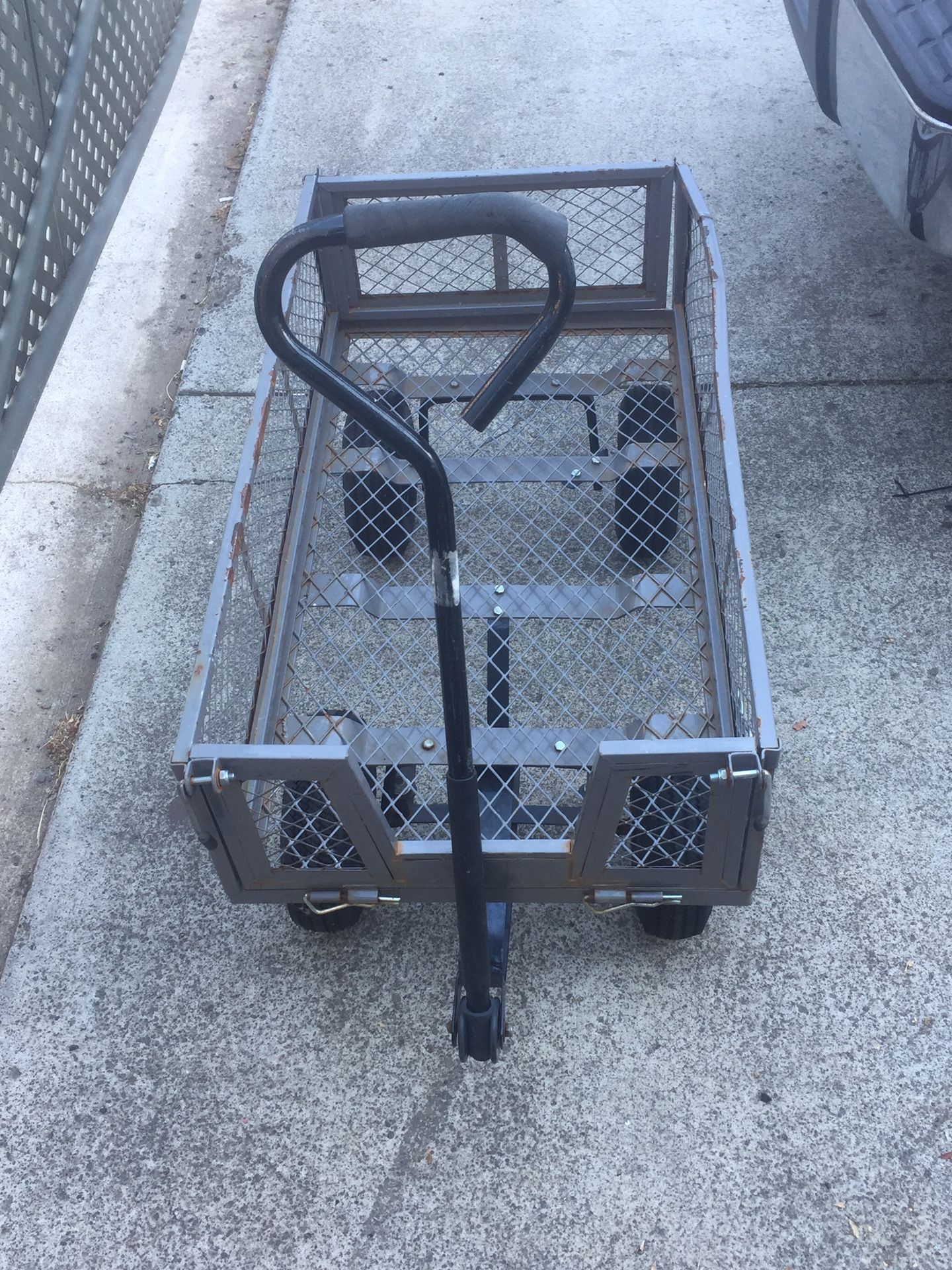 Metal heavy duty utility collapsable "garden cart"