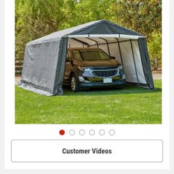 CoverPRO Portable Garage 12x20 Roof Cover and Door Panel 9 with Grommets (for truck and Suv)