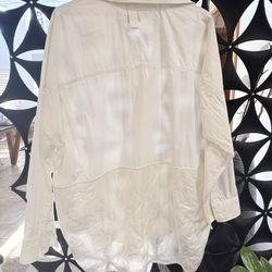 Moncler Unisex White Collar Shirt