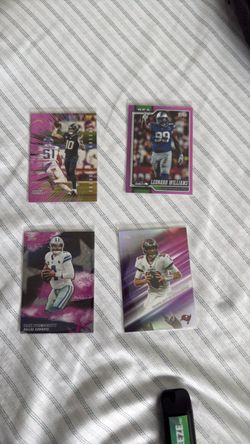 NFL Topps Trading Cards Lot of 4