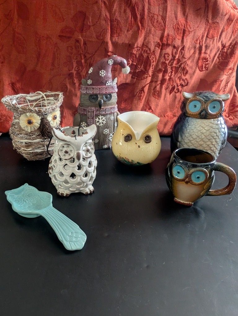 Owl Decor - Sold As A Set