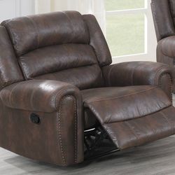 Brand New Brown Lazy Boy Style Manual Recliner In Box Perfect For A Study Offic Or Game Room