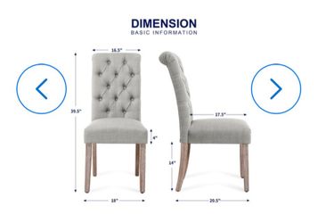 NEW Upholstered Dining Side Chair SET