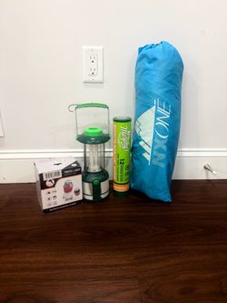 Camping Set: Camping Chair, Lantern & Mosquito Control Bundle