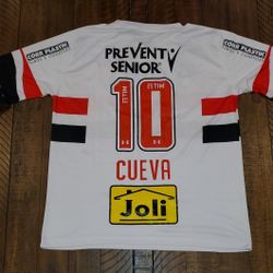 Sao Paulo Home Jersey Cueva Size Large Adult 