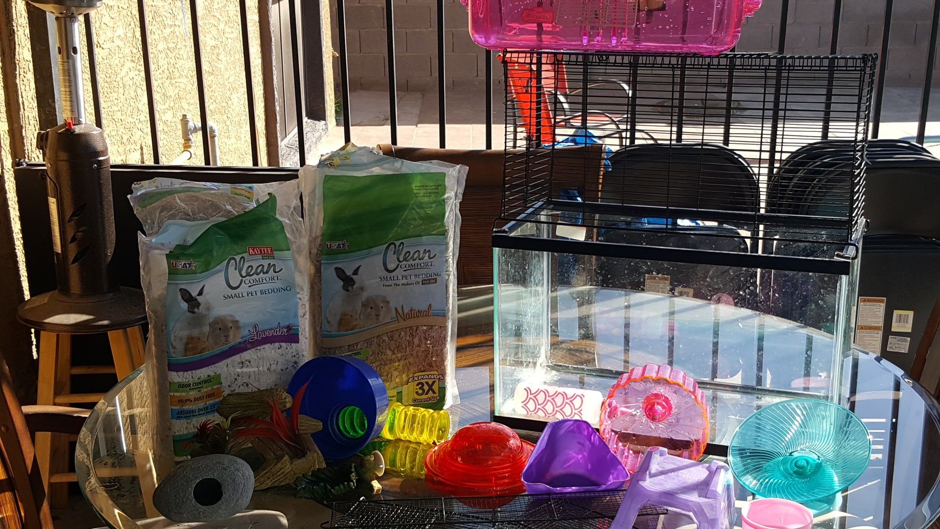 Hamster cage/fish tank/ supplies