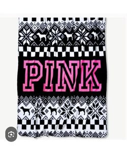 Discontinued Victoria's Secret PINK Cozy Fleece Blanket
