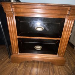 Black and Brown Nightstand