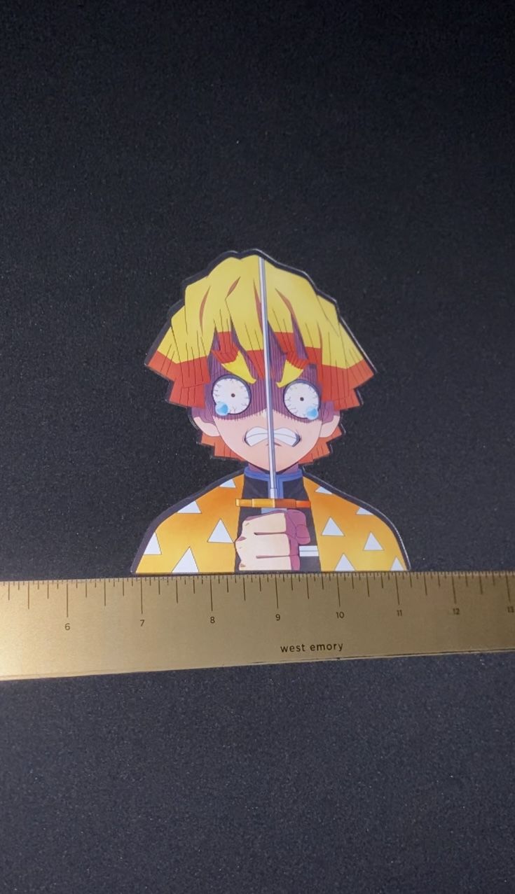 Demon Slayer Zenitsu Agatsuma 3D Lenticular Anime Decal Sticker