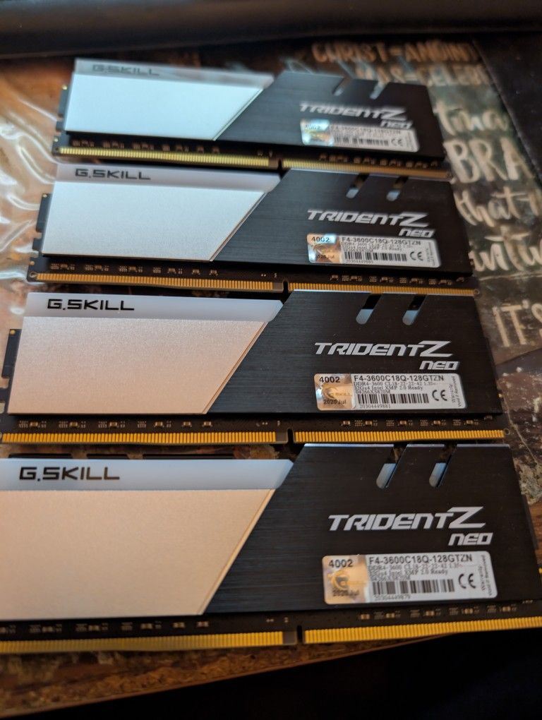 128GB G.Skill DDR4 Kit 3600 C18