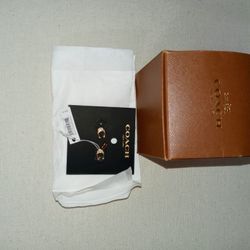 Valentine's gift... Coach earrings, authentic with tag.