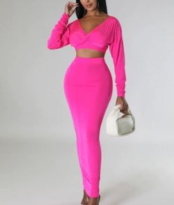 Pink Skirt Set