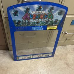 Sega Mushiking Card Game Arcade Monitor Bezel Marquee 