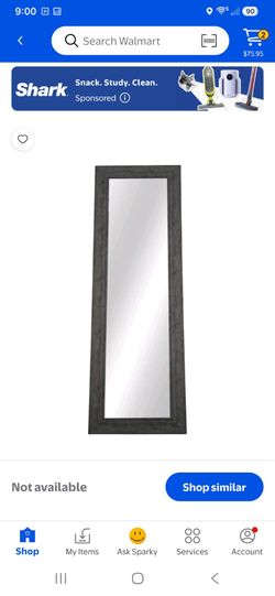 4 Mainstays Full Length Floor Mirrors Dark Gray Frame