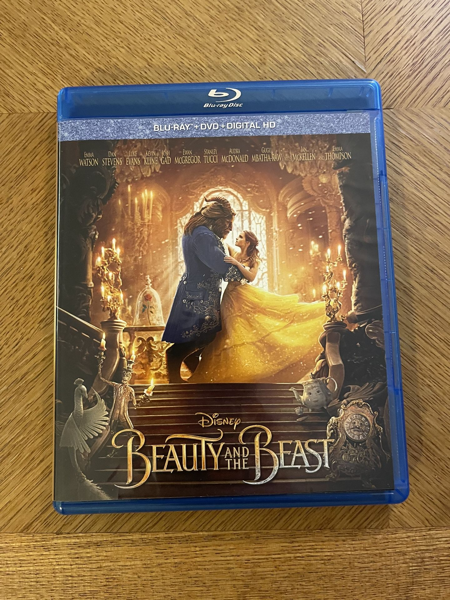 Disney Beauty & the Beast Blu-ray and DVD Emma Watson Dan Stevens live action