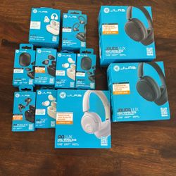 11 Pairs Of Jlab Headphones (ALL NEW)