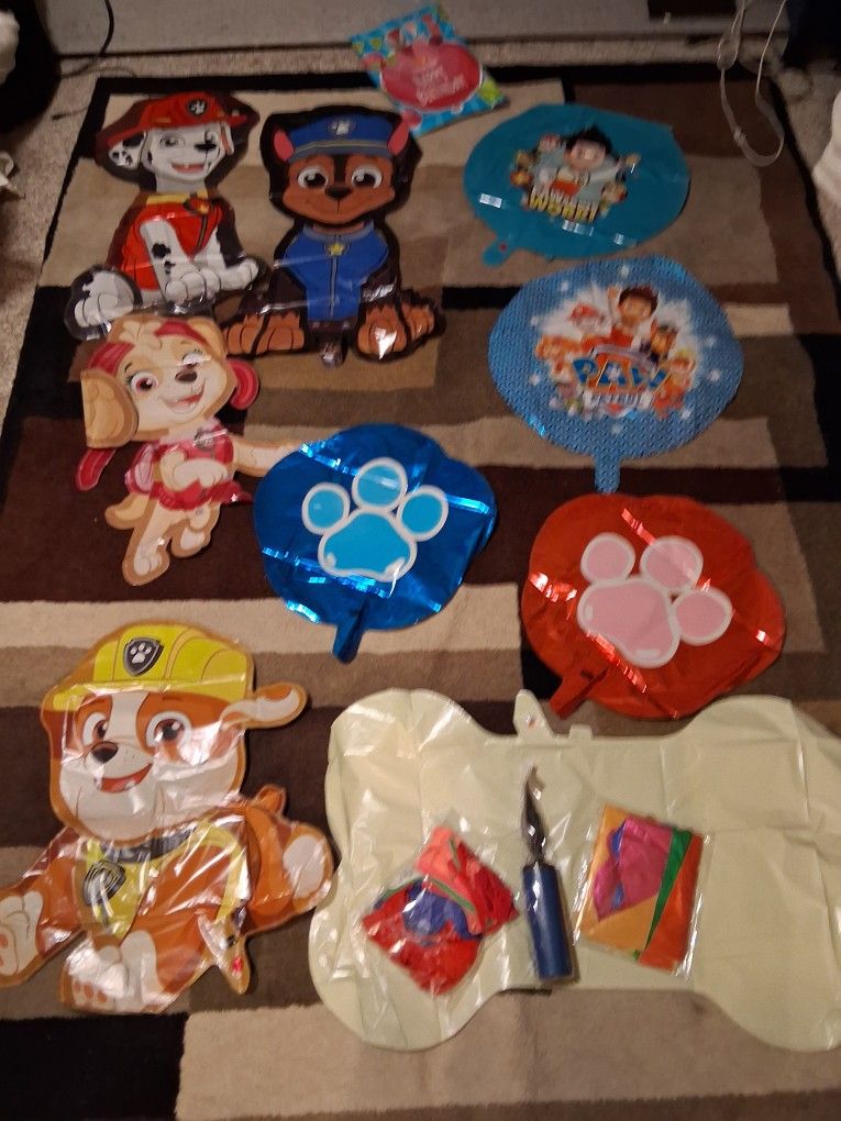Dog Patrol Party Ballon Kits . New Unopened!