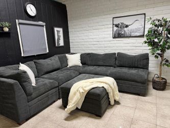 Gray sectional couches