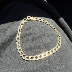14k SOLID Cuban Curb Bracelet 