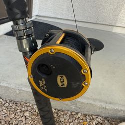 Penn Squall 50 Ld Hellcat Fishing Reel Fishing Rod