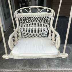 Wicker Swing Photo Prop