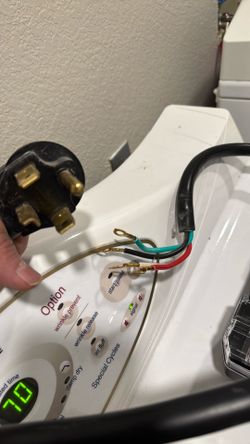 Four prong dryer cord