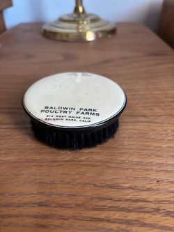 1940’s vintage Celluloid advertising on valet brush