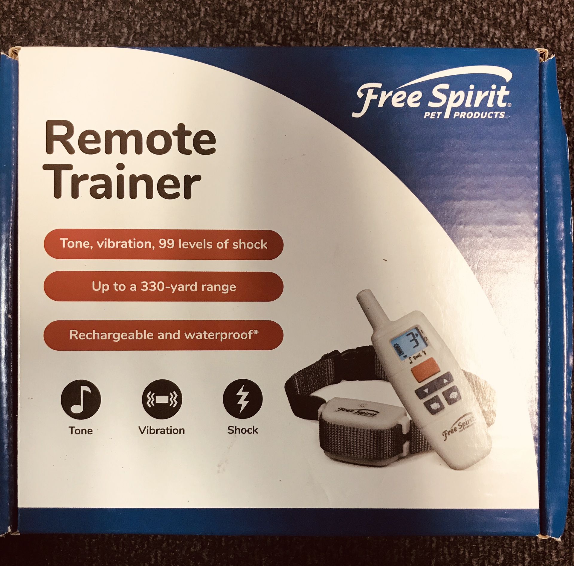 NEW Free Spirit Remote Trainer & Dog Collar - normally $63+