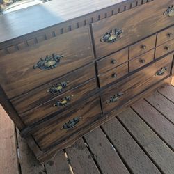 Old Dresser With Mirror 