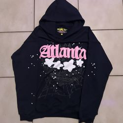 Navy Blue Atlanta Spider Hoodie