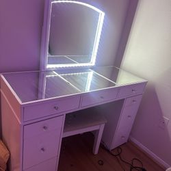 White vanity