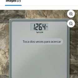 Taylor Digital Scales for Body Weight, Highly Accurate 400 LB Capacity, Auto on and Off Scale, 11.8 x 11.8 Inches, Tonal Grey
