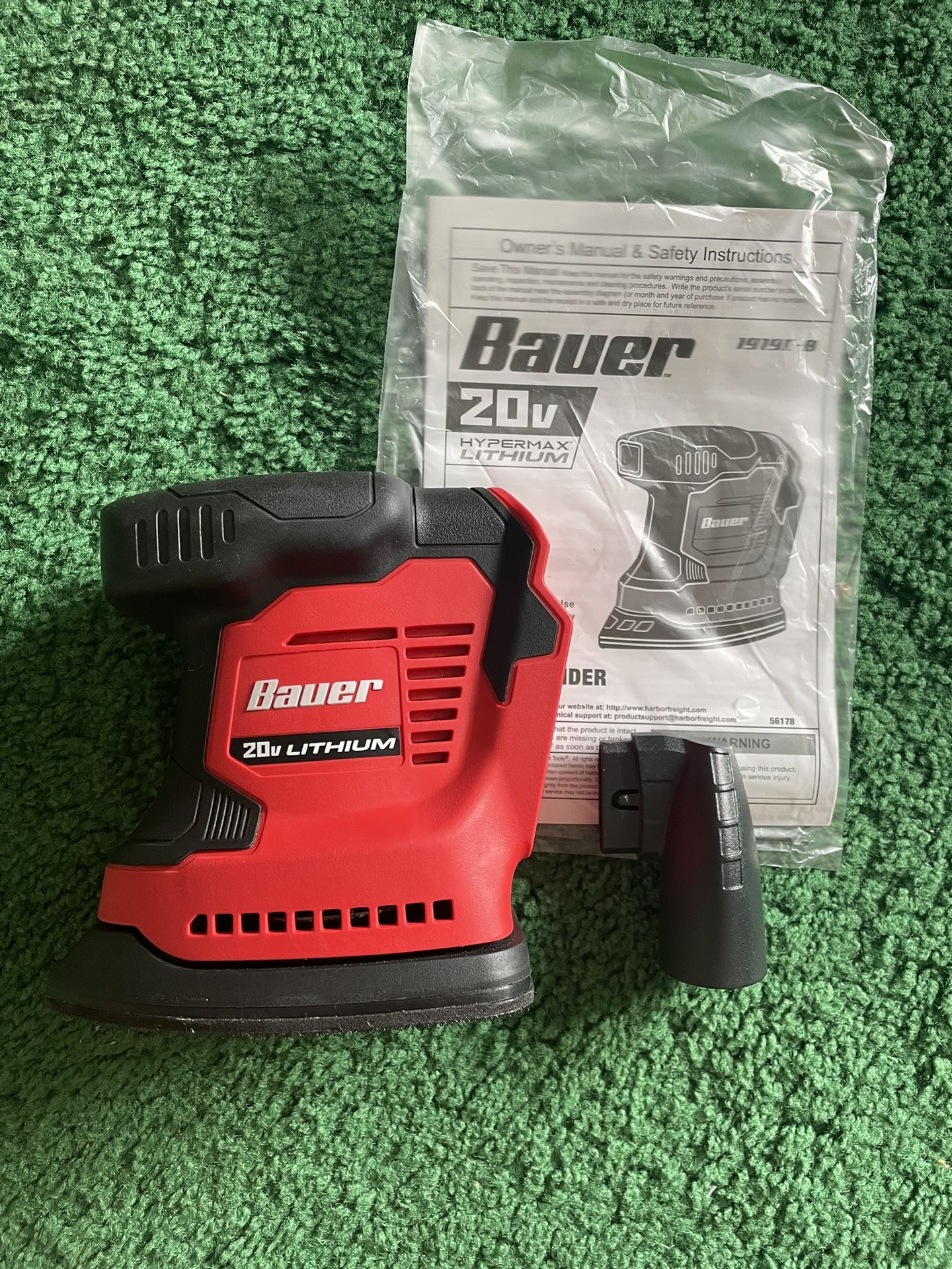 Bauer Cordless Detail Sander With Vacuum Port